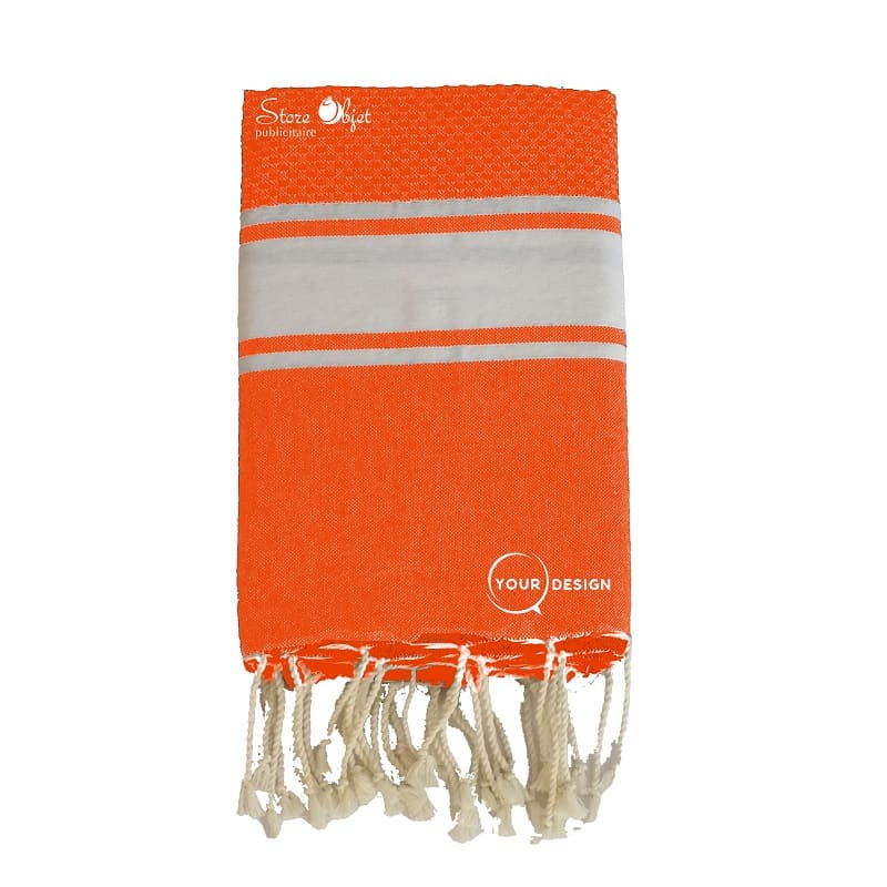 Mixed flat fouta and coral honeycomb Tunisia