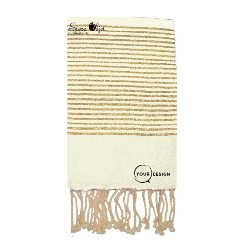 fouta-palte-beige-lurex-dore-tunisie-store-objet-publicitaire