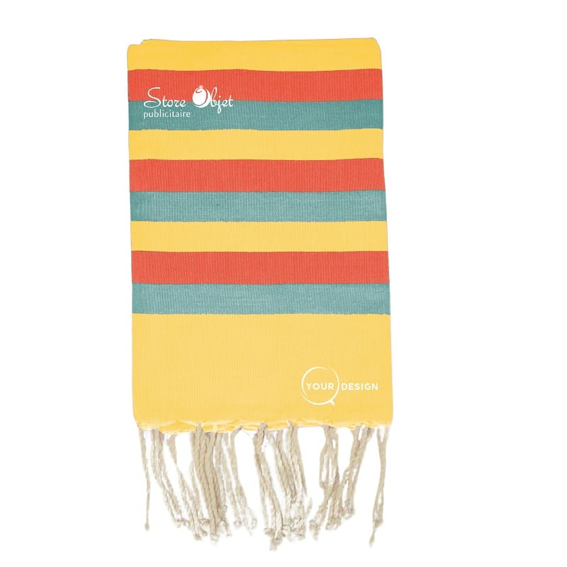 fouta-tricolore-classique-jaune-rouge-vert-tunisie-store-objet-publicitaire