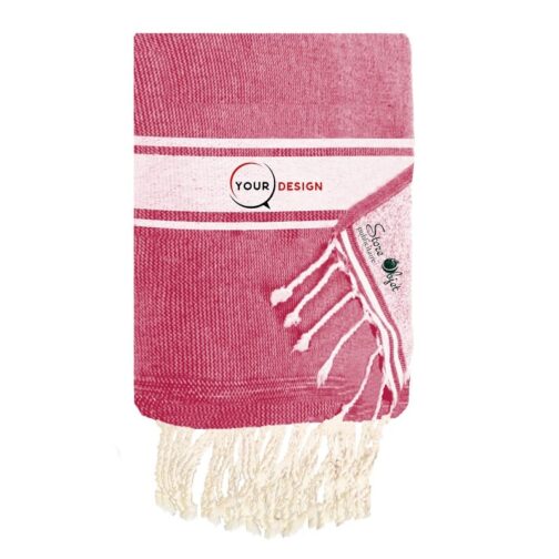 fouta-doublee-eponge-plate-framboise-tunisie-store-objet-publicitaire