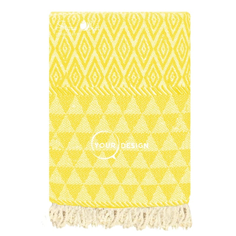 fouta-jacquard-diamant-jaune-poussin-tunisie-store-objet-publicitaire.