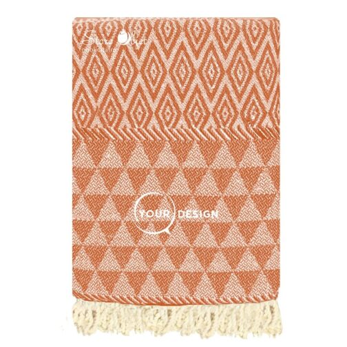 fouta-jacquard-diamant-terracotta-tunisie-store-objet-publicitaire