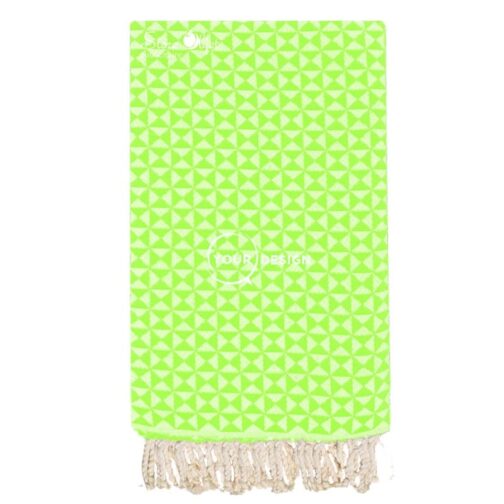 fouta-jacquard-papillon-vert-citron-tunisie-store-objet-publicitaire