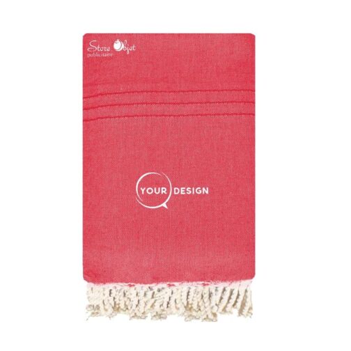 jete-fouta-uni-xxl-plate-rouge-vif-tunisie-store-objet-publicitaire.