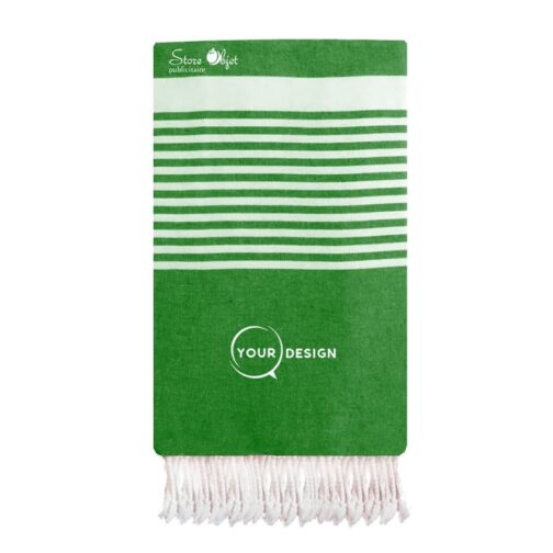 jete-fouta-xxl-vert-bouteille-avec-rayures-tunisie-store-objet-publicitaire.