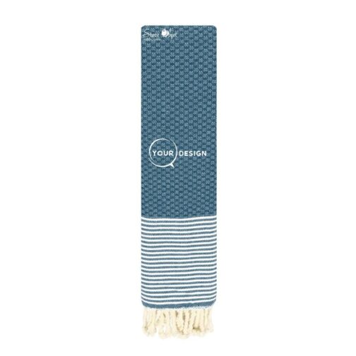 serviette-de-table-mini-fouta-nid-d-abeille-bleu-jean-tunisie-store-objet-publicitaire