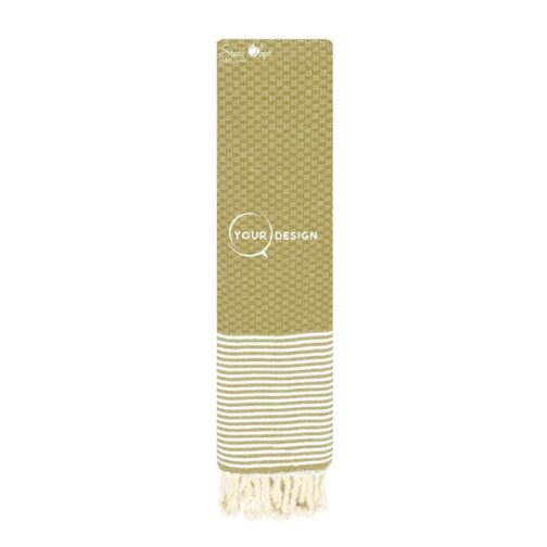 serviette-de-table-mini-fouta-nid-d-abeille-vert-kaki-tunisie-store-objet-publicitaire