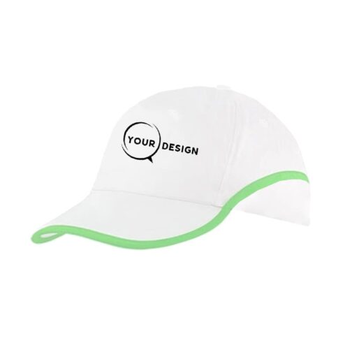 casquette-publicitaire-personnalisee-6-panneaux-blanc-vert-tunisie-store-objet-publicitaire