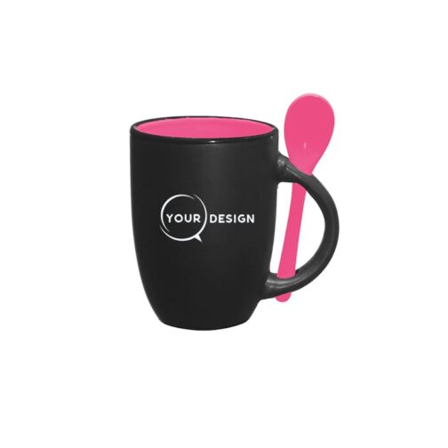 mug-noir-publicitaire-sublimable-interieur-cuillere-rose-tunisie-store-objet-publicitaire