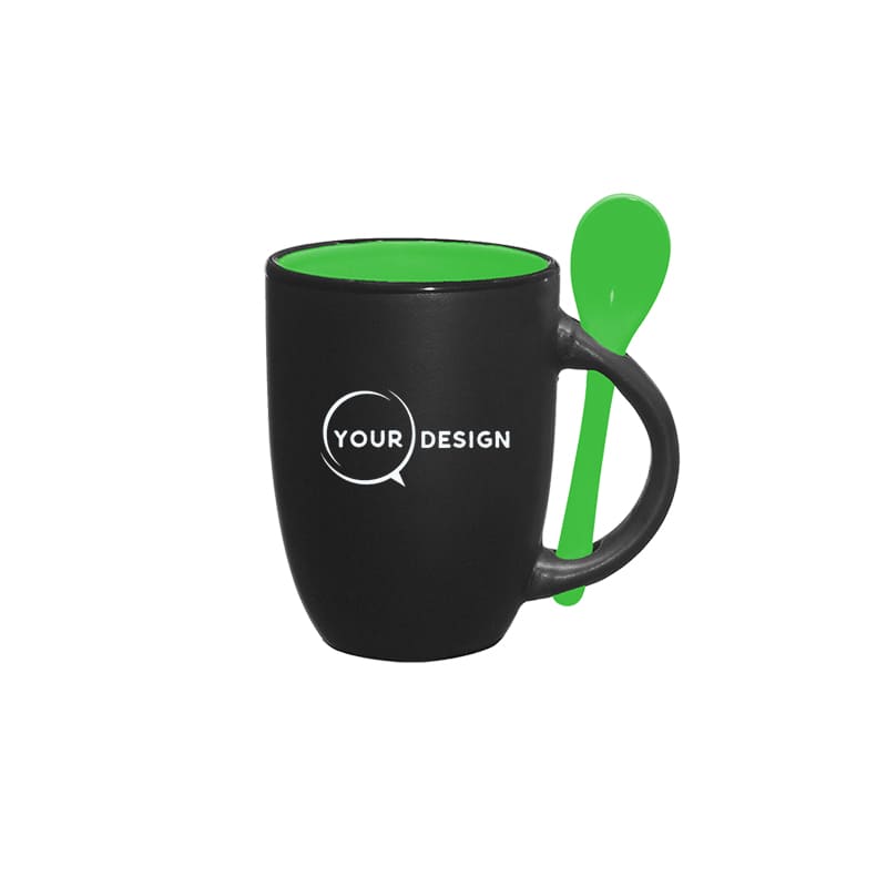 mug-noir-publicitaire-sublimable-interieur-cuillere-vert-tunisie-store-objet-publicitaire