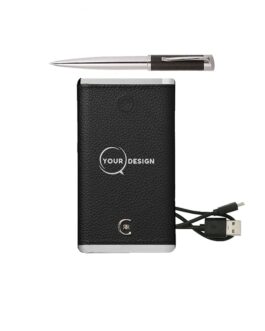 Batterie secours Cerruti & stylo personnalisés