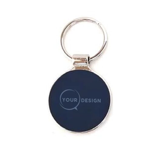 porte-cles-metal-cuir-personnalisee-bleu-tunisie-store-objet-publicitaire