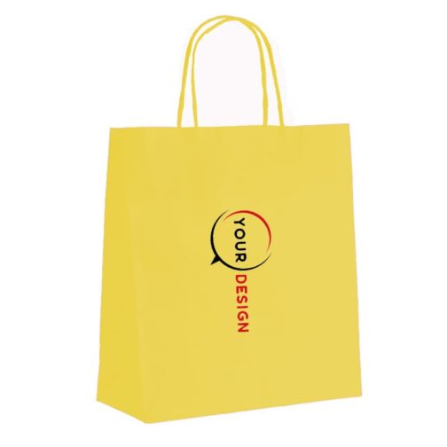 sac-kraft-poignet-torsadees-jaune-publicitaire-personnalisee-tunisie-store-objet-publicitaire